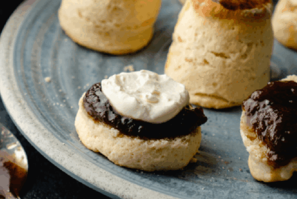 Cream and Jam Scone