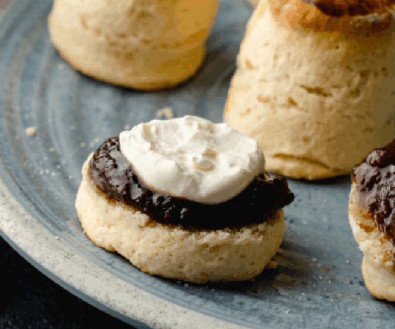 Cream and Jam Scone